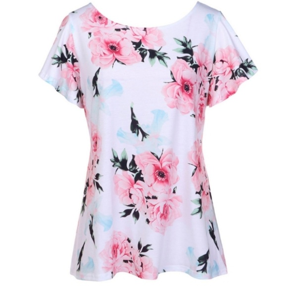 ONLY 3 LEFT!!! - Floral Pattern Top - Picture 4 of 6